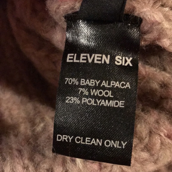 ELEVEN SIX Alpaca Cable-Knit Blouson Sleeve Sweater - Picture 10 of 10